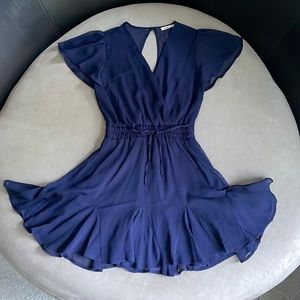 NWOT Francesca’s blue dress XXS